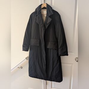 COS Black Long Puffer Coat